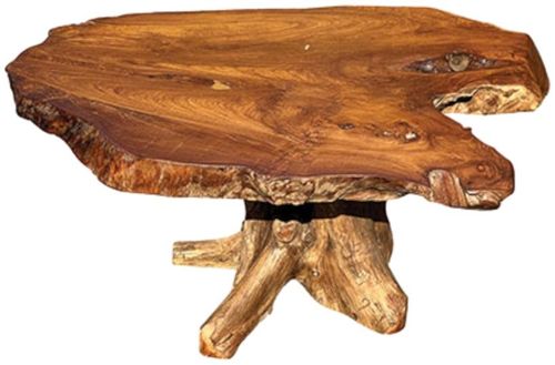 Teak Root Pedestal Coffee Table