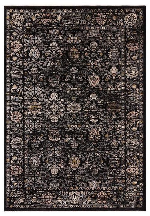 Asiatic Classic Heritage Sovereign Vintage Floral Black Rug - 120cm x 166cm