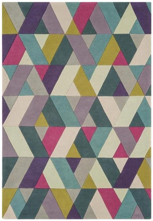 Asiatic Contemporary Design Funk Chevron 02 Blue Green Rug - Sizes Available
