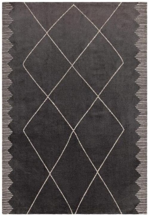 Asiatic Contemporary Design Mason Diamond Black Rug - Sizes Available