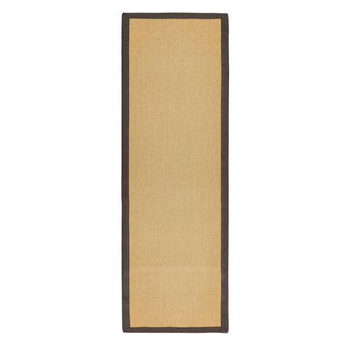 Asiatic Natural Weaves Sisal Linen and Chocolate Runner - 68cm x 240cm