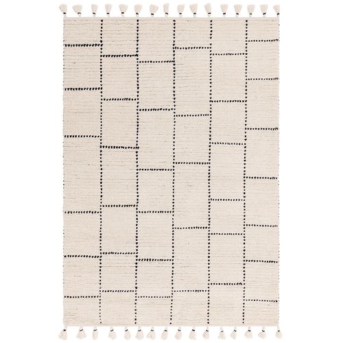 Asiatic Natural Weaves Nepal Cream and Black Tile Rug - Sizes Available