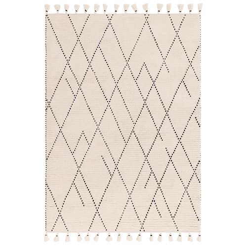 Asiatic Natural Weaves Nepal Cream and Black Linear Rug - Sizes Available