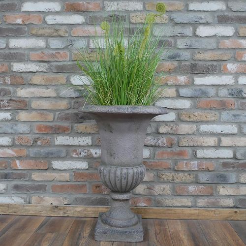 Plant Grey Pedestal Garden Urn