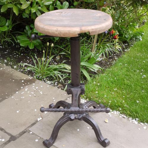 Dutch Industrial Style Round Stool