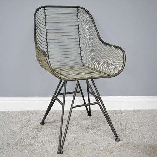 2 x Dutch Metal Dining Armchair