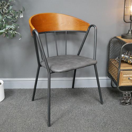 2 x Dutch Retro Metal Dining Chair