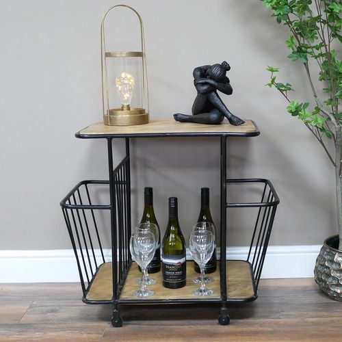 Dutch Mango Wood Drink Trolley
