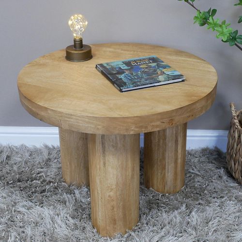 Dutch Wooden Round Side Table