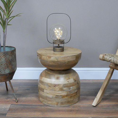 Dutch Wooden Round Small Side Table