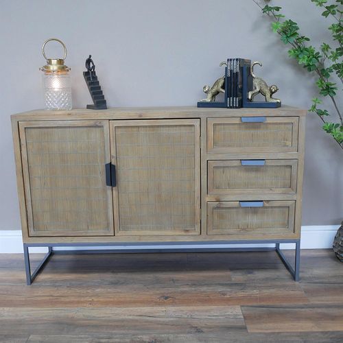 Dutch Distressed Rustic 2 Door Medium Sideboard - 120cm