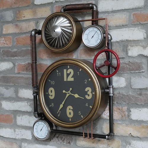Industrial Style Decoration Round Clock