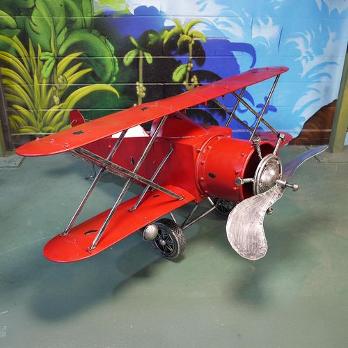 Red Metal Aeroplane