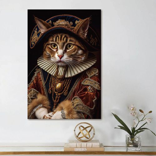 Cat Tempered Glass Wall Art