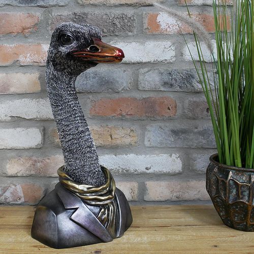 Emu Bust Statue - Set of 2