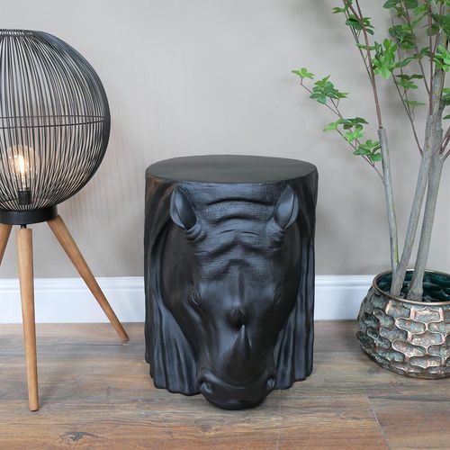Black Rhino Side Table