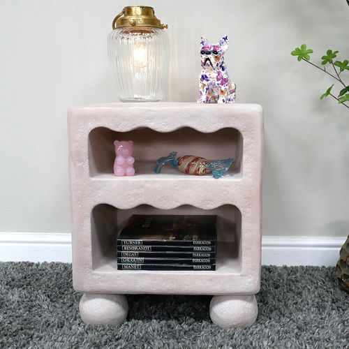 Dutch Resin Light Pink Bedside Cabinet