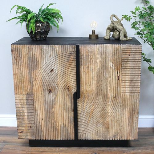 Dutch Mango Wood 2 Door Retro Wine Cabinet