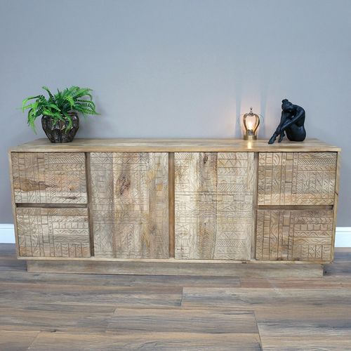Dutch Mango Wood 2 Door Large Sideboard - 162cm