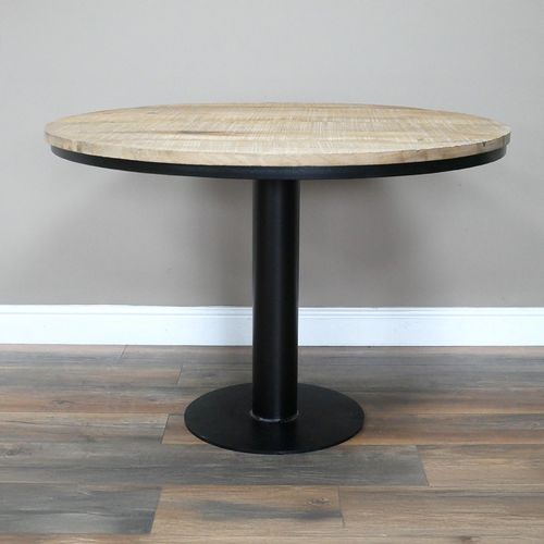 Dutch Wooden 2 Seater Round Dining Table - 107cm