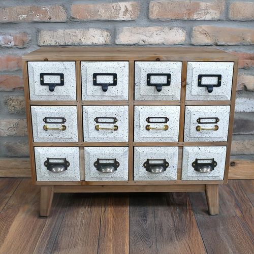 Dutch Wooden Multi Drawer Small Storage Unit