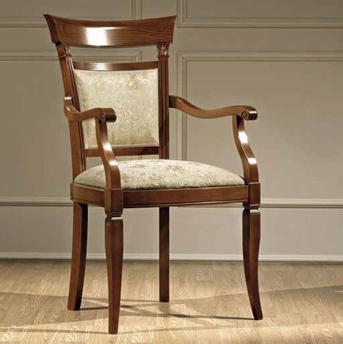Camel Treviso Cherry Wood Italian Armchair