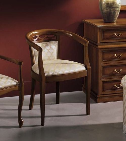 Camel Nostalgia Walnut Italian Bedroom Armchair