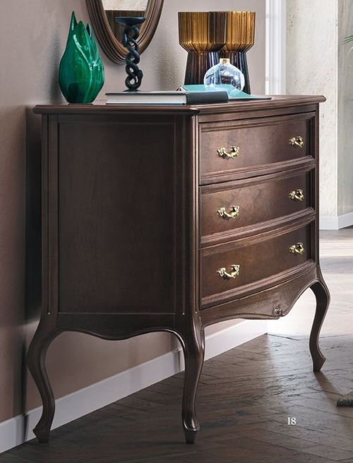 Camel Verdi Walnut French Style 3 Drawer Chest
