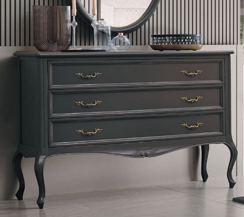 Camel Verdi Grey French Style 3 Drawer Chest