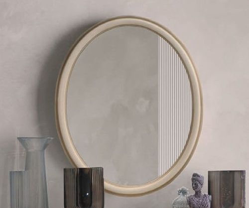 Camel Verdi Ivory French Style Oval Wall Mirror
