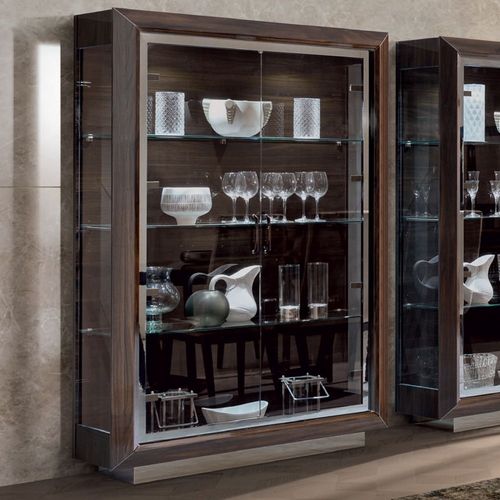 Modum Elite Patrician Walnut Italian 2 Door Vitrine