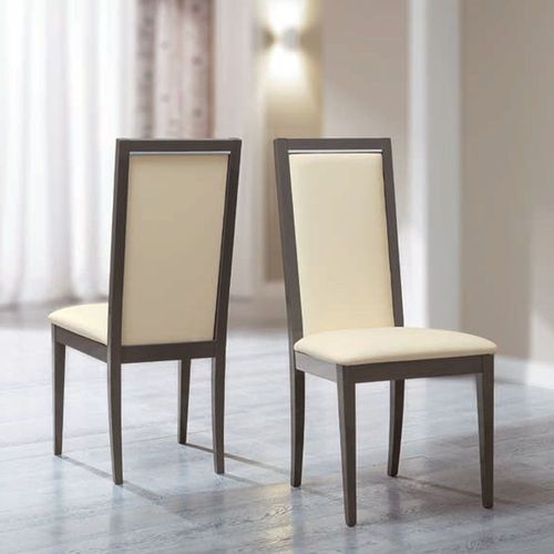 Modum Platinum Italian Ivory Upholstered Dining Chair