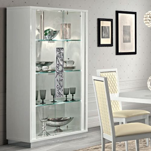 Modum Roma White Italian Glamuor 2 Door Vitrine