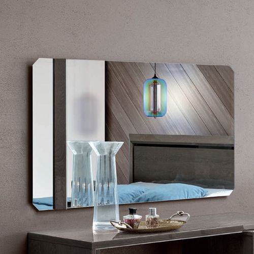 Modum Elite Silver Birch Italian Wall Mirror - 124cm x 70cm