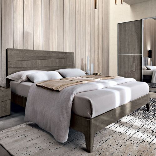 Modum Tekno Silver Birch Italian Bed - Sizes Available