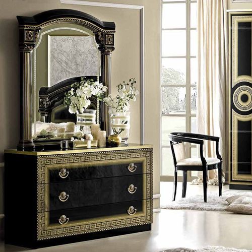 Camel Aida Black and Gold Italian Single Dresser