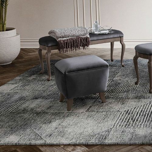 Camel Nabucco Italian Fabric Pouf