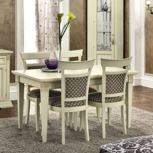 Camel Treviso White Ash Italian Extending Dining Set with Chairs