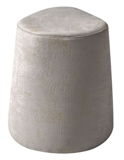 Modum Smart Italian Beige Fabric Round Pouf