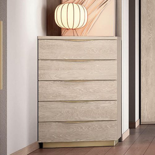 Modum Denali Sand Birch Italian 5 Drawer Midi Chest
