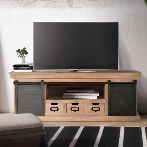 Irondale Mango Wood Storage TV Unit