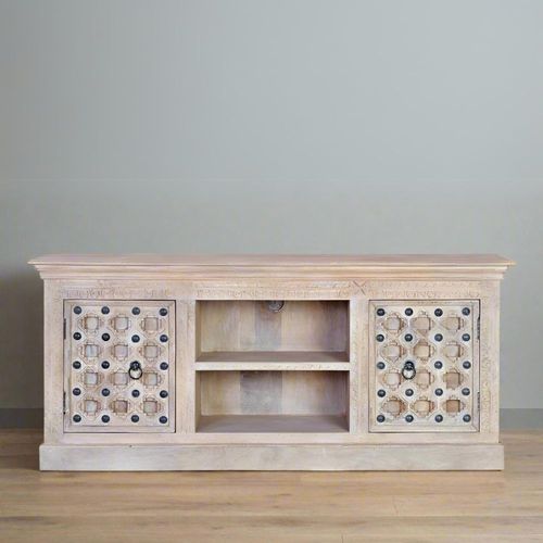 Arezzo Mango Wood 2 Door TV Unit