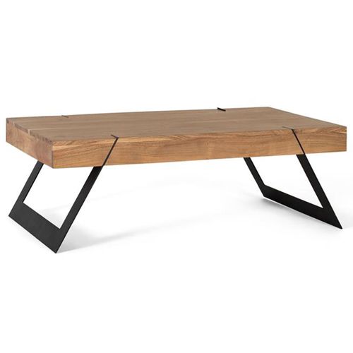 Cacavia Natural Acacia Wood Coffee Table