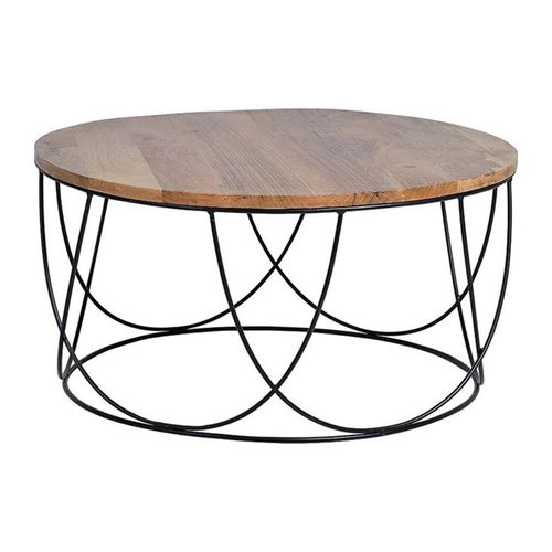 Snowdownia Mango Wood Round Coffee Table