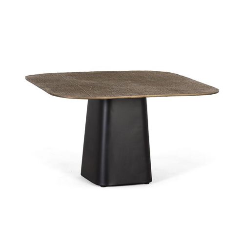 Aberaeron Bronze and Black Square Coffee Table - 70cm