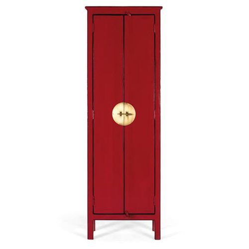 Elderon Red Mango Wood 2 Door Wardrobe