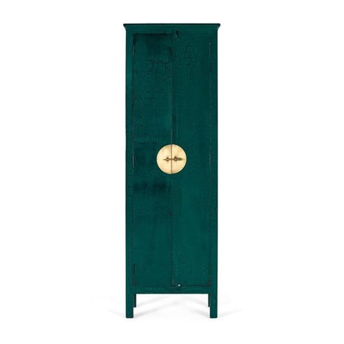 Elderon Green Mango Wood 2 Door Wardrobe