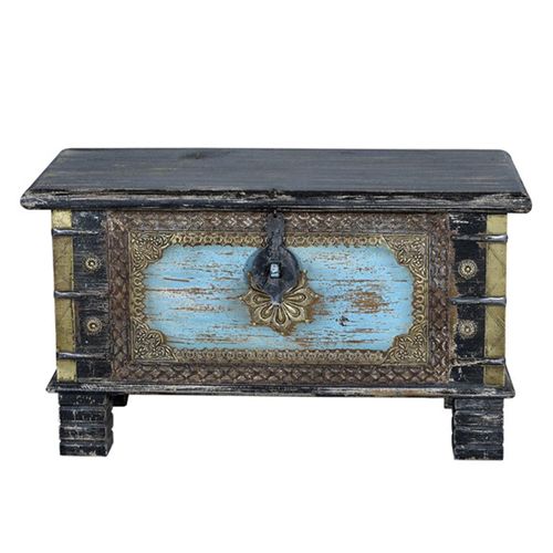 Ketten Mango Wood Storage Trunk