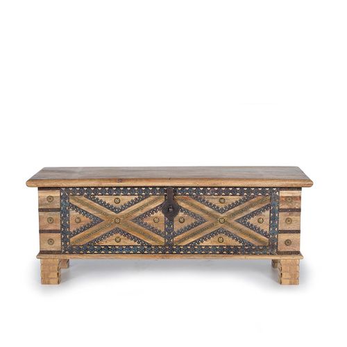 Niedere Natural Mango Wood Storage Trunk