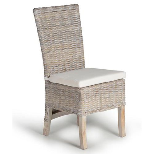 2 x Elbing Grey Rattan Dining Chair